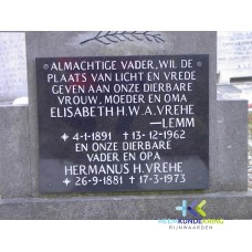 Grafstenen kerkhof Herwen Coll. HKR (228) E.H.W.A.Vrehe-Lemm & H.H.Vrehe
